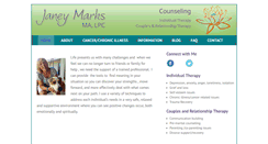 Desktop Screenshot of janeymarkscounseling.com
